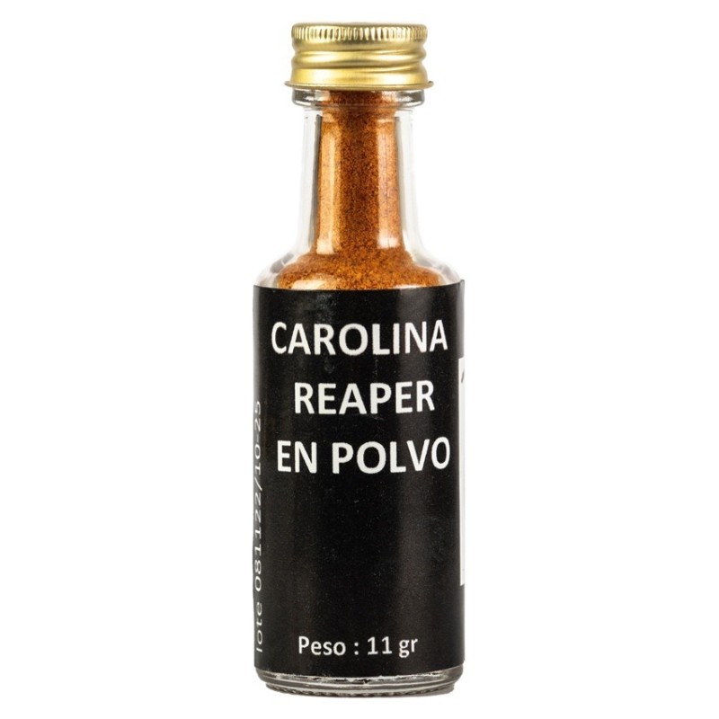 Bote de Carolina Reaper Molido 11 Gr Sazonador de Doctor Salsas