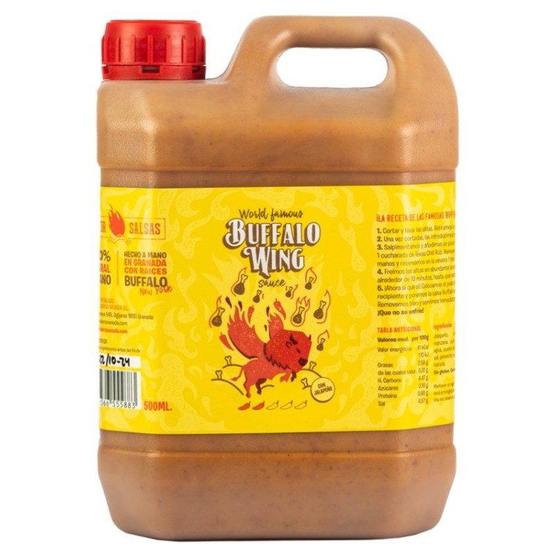 Buffalo Wing Hot Sauce 2 Kg by Doctor Salsas ® Moderate Heat