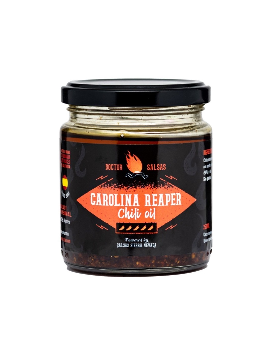 Carolina Reaper Chili Olive Oil 250 ml by Doctor Salsas® Extreme Heat