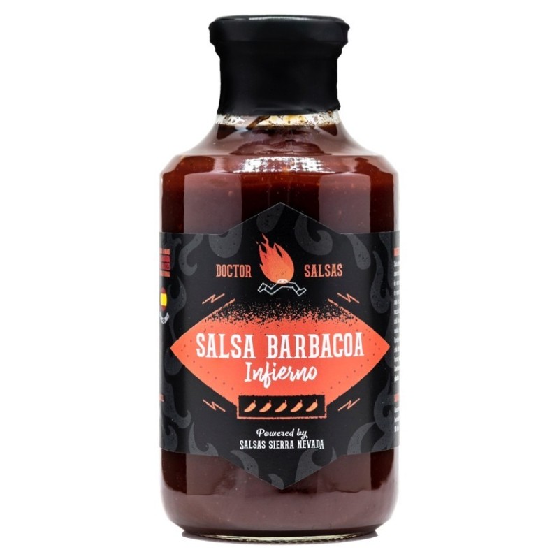 Botella de Salsa Barbacoa Infierno de Doctor Salsas