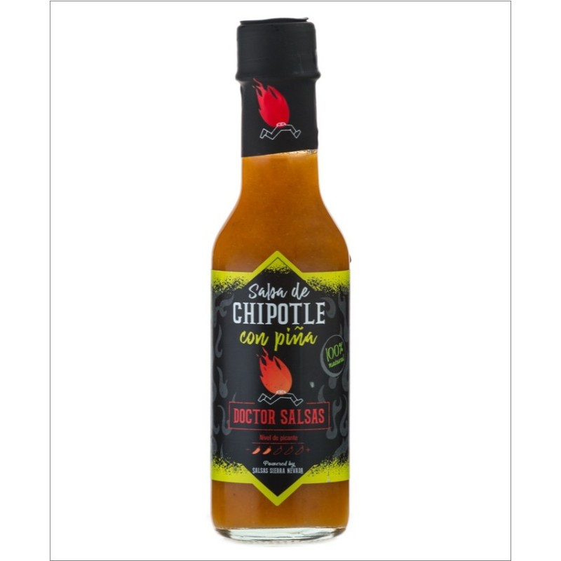 Botella de Salsa Chipotle con Piña de Doctor Salsas