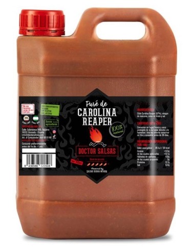 Carolina Reaper Purée 2 Kg by Doctor Salsas® Extreme Heat