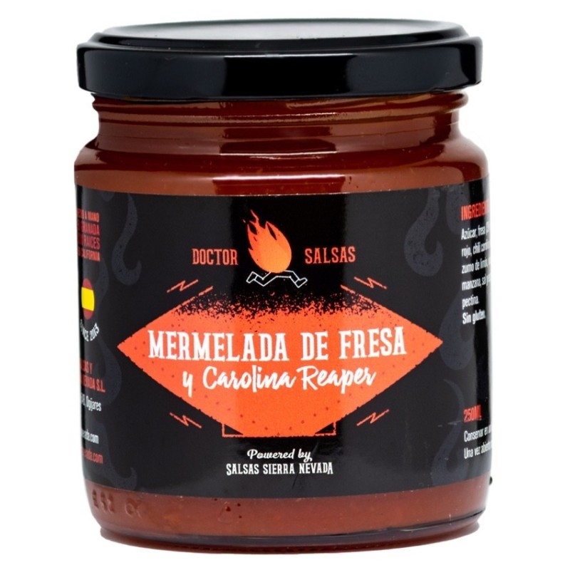 Mermelada de Fresa con Carolina Reaper Doctor Salsas ® Picante Extremo