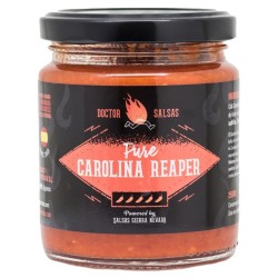 Bote de puré de Carolina Reaper de Doctor Salsas