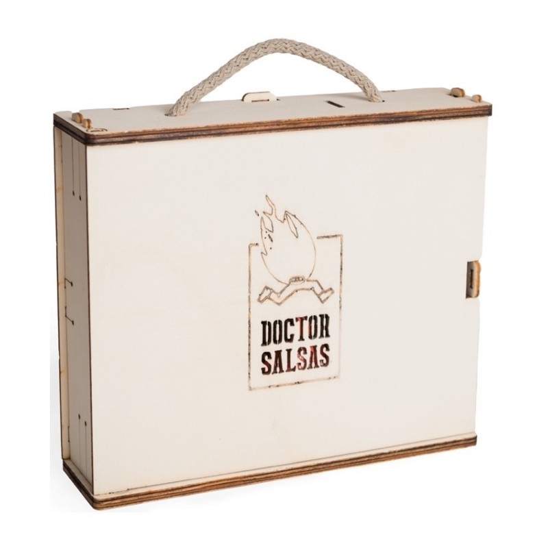 Wooden gift case Doctor salsas