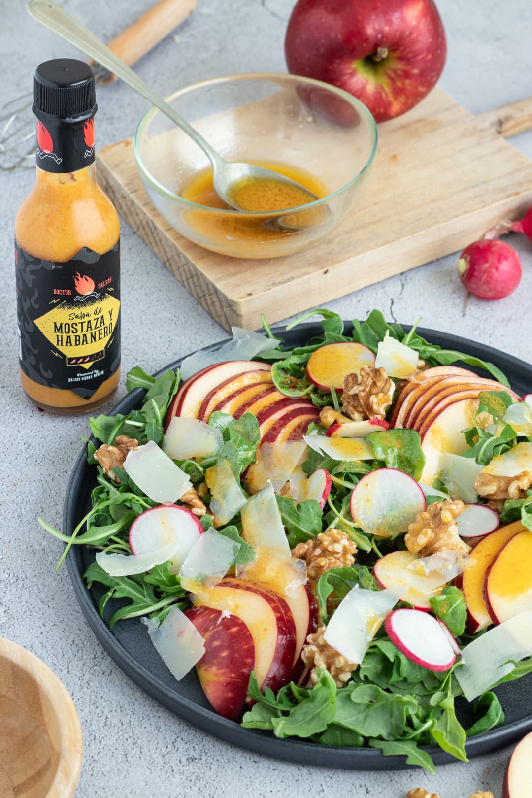 Ensalada de Manzana con habanero picante