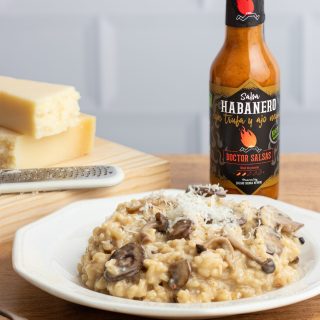 Risotto de setas y gorgonzola de Doctor Salsas
