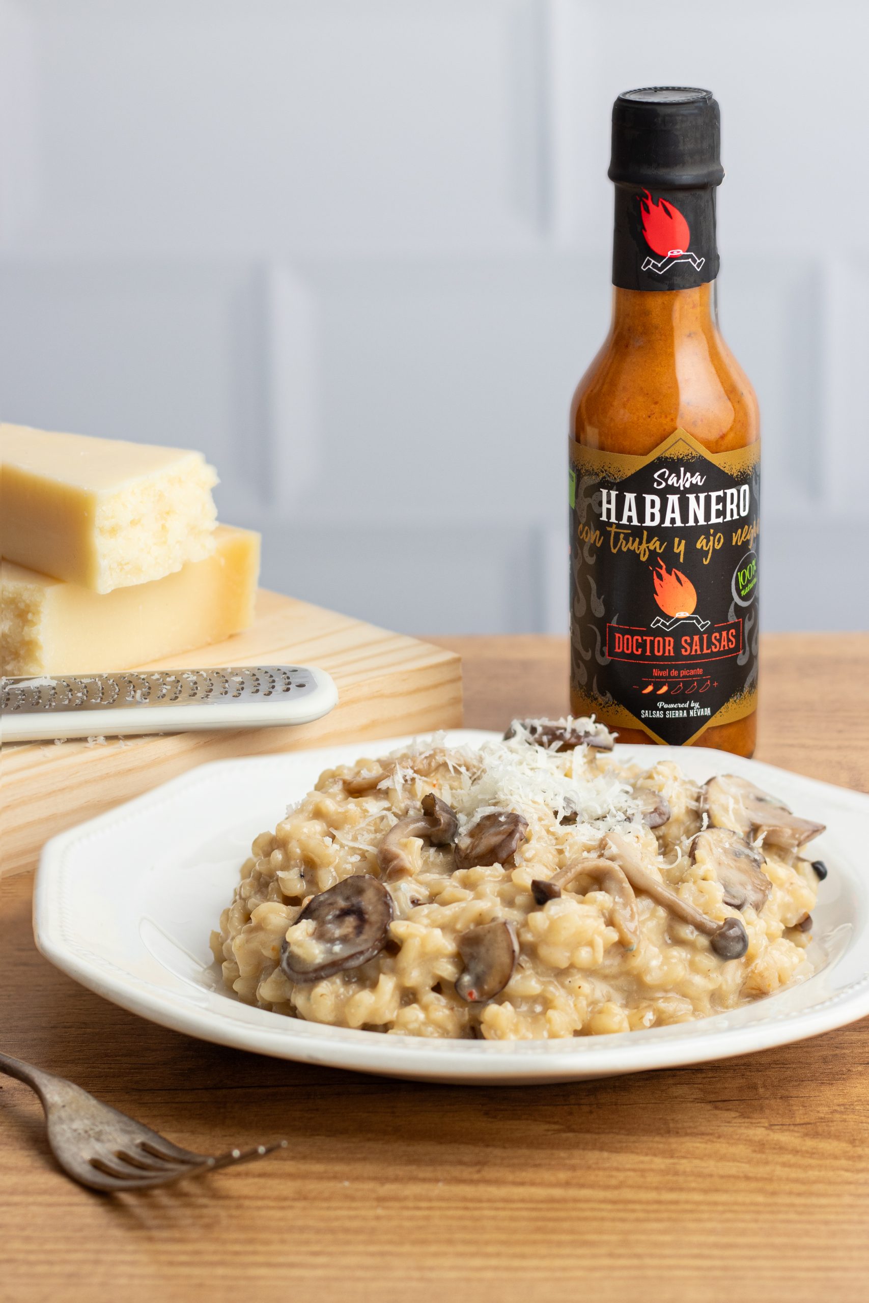 Risotto de trufa y ajo negro